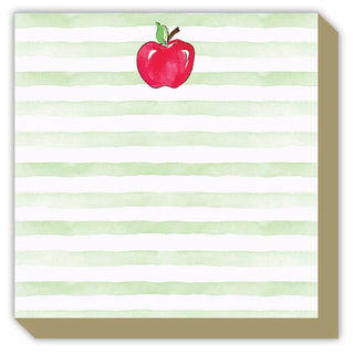 Red Apple with Green Stripes Luxe Notepad-Notebooks & Notepads-[product_category]-Whatsoever Things