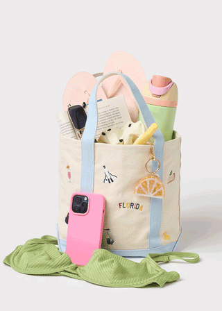 Florida Icons Mini Canvas Tote | Alice & Wonder