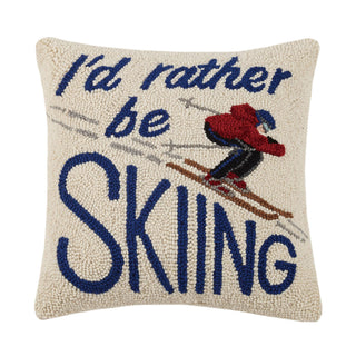 I'd Rather Be Skiing Hook Pillow-[product_category]-Whatsoever Things