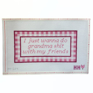 Grandma Shit Needlepoint Canvas