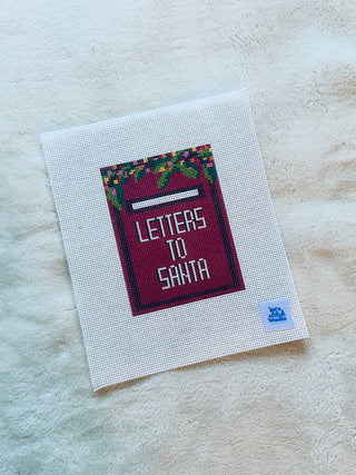 "Letters To Santa" Mailbox Needlepoint Canvas