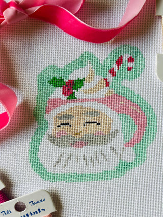 Santa Mug Needlepoint Canvas