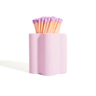 Pastel Flower Vessel with Colorful Matchsticks-Lighters & Matches-[product_category]-Whatsoever Things