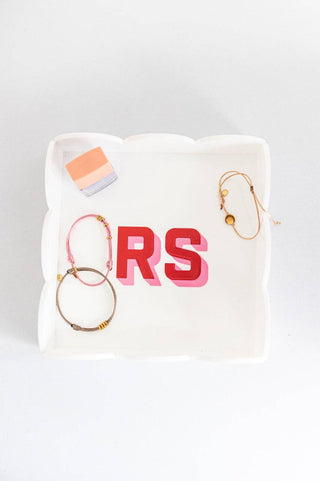 Acrylic Scalloped Catchall Tray, Tabletop Decor for Home-Trays-[product_category]-Whatsoever Things