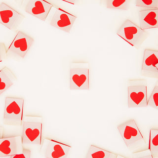 Heart Woven Labels – Pack of 8