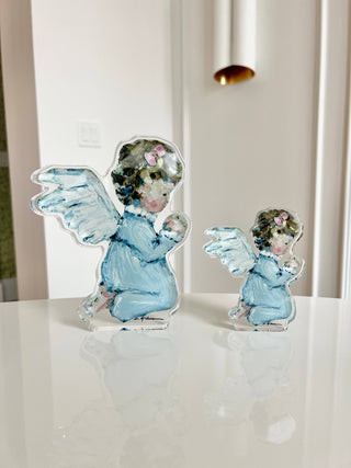 Tiny Wings Angel Acrylic Tabletop Block