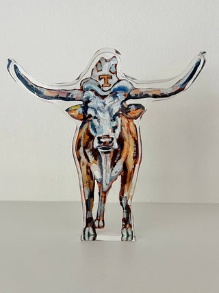 "Longhorn" acrylic shelfie
