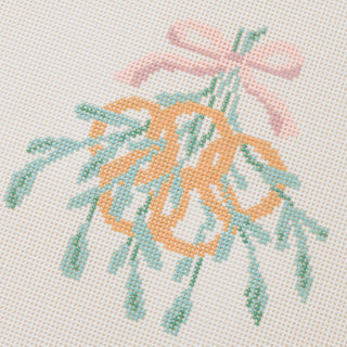 12 Days Of Christmas - Five Gold Rings Hand Painted Needlepoint Canvas