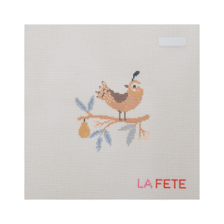 12 Days Of Christmas - A Partridge in a Pear Tree Hand Painted Needlepoint Canvas