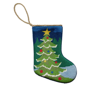 Christmas Tree Embroidered Mini Stocking-[product_category]-Whatsoever Things