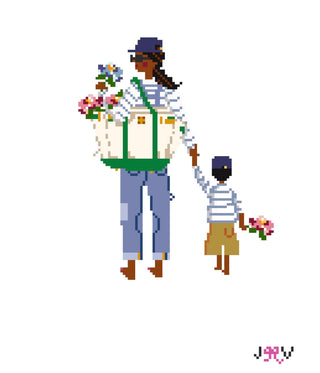 On Order from Vendor - Mother & Child Needlepoint Canvases