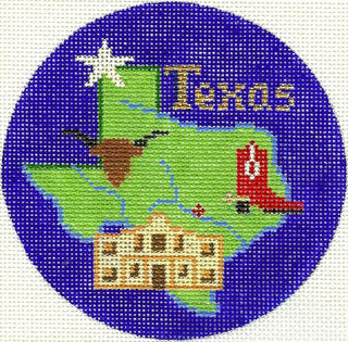 Texas Ornament Needlepoint Canvas