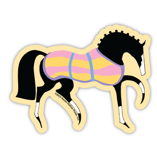 3" Waterproof Stylish Horse in Blanket Sticker-Stickers-[product_category]-Whatsoever Things