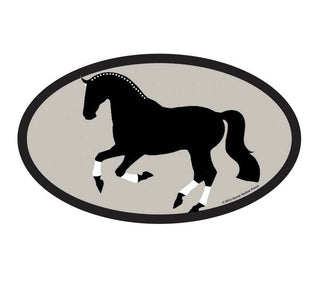 5 x 3" Waterproof Oval Equestrian Horse Sticker: Dressage-Stickers-[product_category]-Whatsoever Things