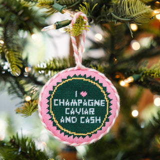 Needlepoint Ornament - Caviar Cash-[product_category]-Whatsoever Things
