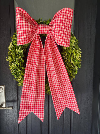 The Signature Red Plaid Bow