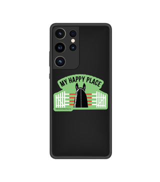 3" Waterproof My Happy Place Jumper Funny Horse Sticker-Stickers-[product_category]-Whatsoever Things