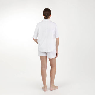 Liza Pointelle Cotton Knit Short Pajamas-Women's Clothing-[product_category]-Whatsoever Things