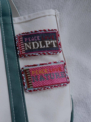 The Peace Love Nature Matchbox Needlepoint Canvas