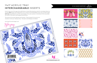 Acrylic Tray CHINOISERIE insert set of 10-Trays-[product_category]-Whatsoever Things