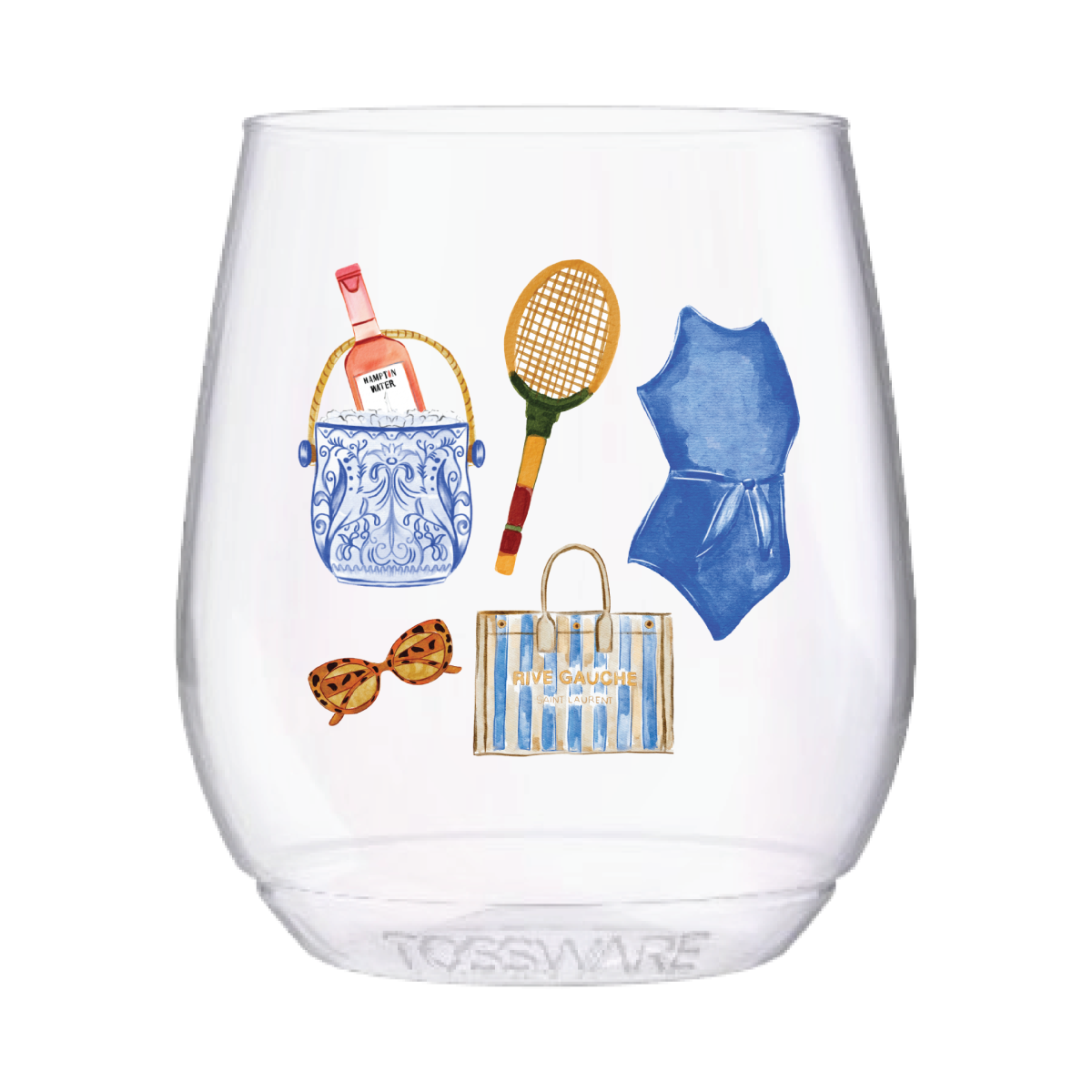 Summer 14oz Stemless Wine Tumblers