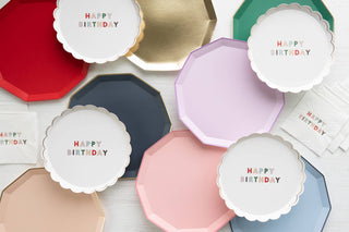 HAPPY BIRTHDAY dessert plates-Plates-[product_category]-Whatsoever Things