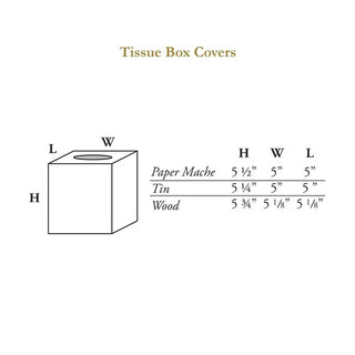 Decoupage Tissue Box Cover | Handmade Papier Mâché Tissue Holder
