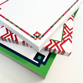 5"x7" Bamboo Trellis Notepad | Red-Notebooks & Notepads-[product_category]-Whatsoever Things