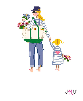 On Order from Vendor - Mother & Child Needlepoint Canvases