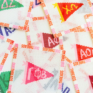 Sorority Pennant 13 Mesh Needlepoint Canvas