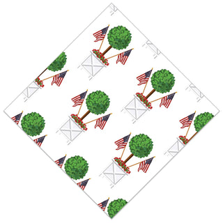 Patriotic Topiary Tree Paper Cocktail Napkins | Pack of 20-Napkins-[product_category]-Whatsoever Things
