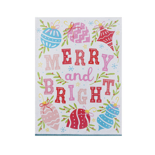 Merry Bright With Pom Pom M/4 Kitchen Towel-[product_category]-Whatsoever Things