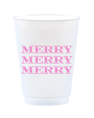 Merry Merry Merry Reusable Frost Flex Cups-[product_category]-Whatsoever Things