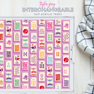 Acrylic Tray MAHJONG MADNESS insert set of 10-Trays-[product_category]-Whatsoever Things