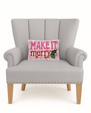 Make It Merry Hook Pillow
