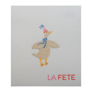 Party Animals - Goose Needlepoint Canvas Hand Painted Needlepoint Canvas