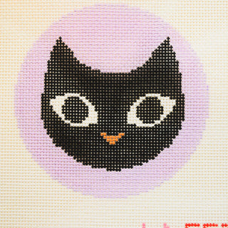 Black Cat Needlepoint Canvas