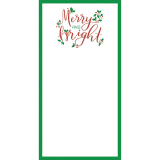 In Stock 4.25x8.5 Merry and Bright List Notepad-[product_category]-Whatsoever Things
