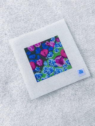 Butterfly Flowers and Tulip Needlepoint Canvas