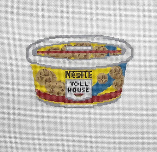 Cookie Dough Tub Handpainted Needlepoint Canvas