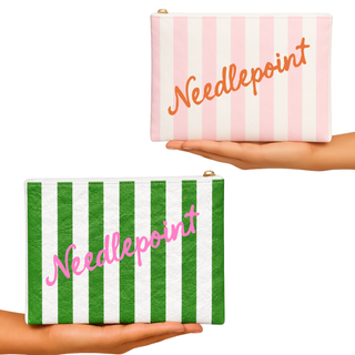 Needlepoint Bag Stripe Bag Cross gift Tyvek
