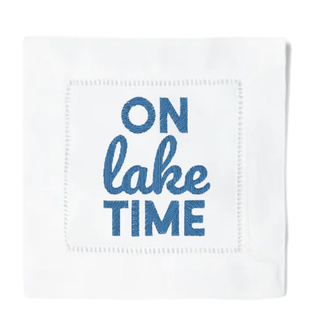 On Lake Time Cocktail Napkins