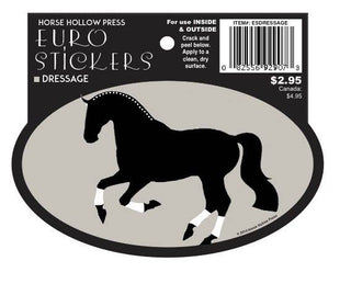5 x 3" Waterproof Oval Equestrian Horse Sticker: Dressage-Stickers-[product_category]-Whatsoever Things