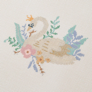 12 Days Of Christmas - Seven Swans A-Swimming Hand Painted Needlepoint Canvas