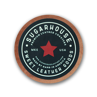 Use a F*cking Coaster Leather Coaster-Drinkware-[product_category]-Whatsoever Things