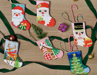 Nutcracker Embroidered Mini Stocking-[product_category]-Whatsoever Things
