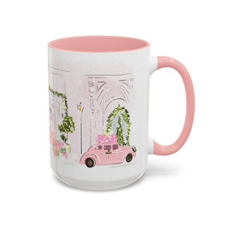 PINK CHRISTMAS HOUSE MUG- SUGAR PLUM LANE 