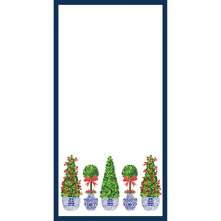 4.25 x 8.5 Christmas Topiaries List Notepad-Notebooks & Notepads-[product_category]-Whatsoever Things