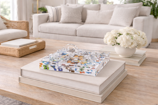 Acrylic Tic-Tac-Toe Game, Butterfly