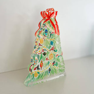 Christmas Tree Acrylic Cut Out Block Art-[product_category]-Whatsoever Things